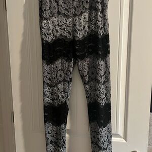 VENUS Black and Gray Marbled Leggings